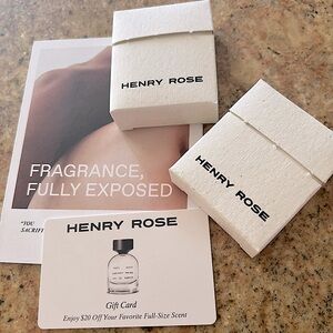 NWOT Henry Rose perfume full “Discovery set”.